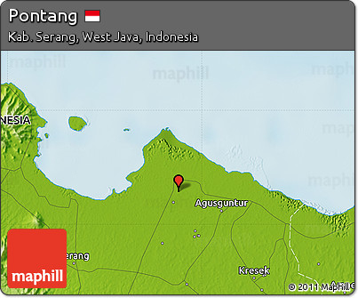Physical Map of Pontang
