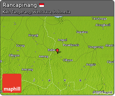 Physical Map of Rancapinang