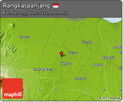 Physical Map of Rangkaspanjang