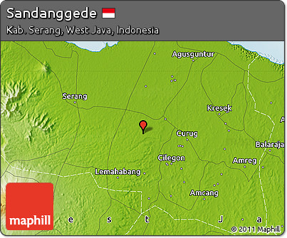 Physical Map of Sandanggede