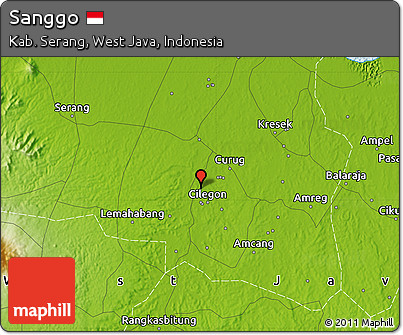 Physical Map of Sanggo