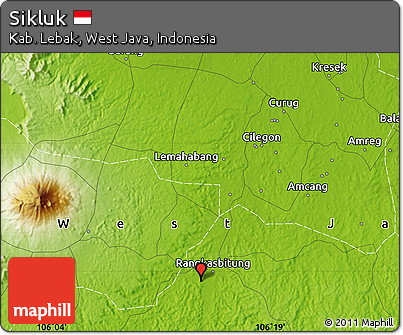Physical Map of Sikluk