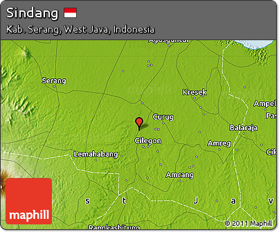 Physical Map of Sindang