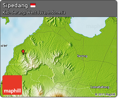 Physical Map of Sipedang