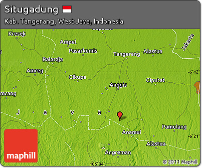 Physical Map of Situgadung
