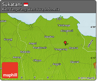 Physical Map of Sukatani