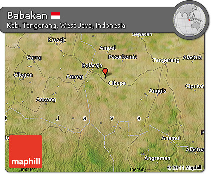 Satellite Map of Babakan