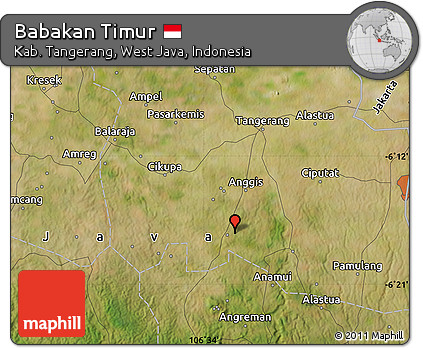 Satellite Map of Babakan Timur