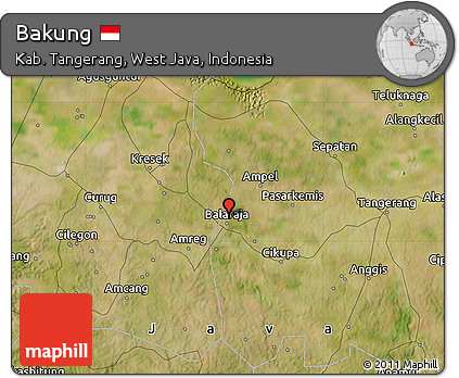 Satellite Map of Bakung