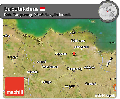 Satellite Map of Bubulakdesa