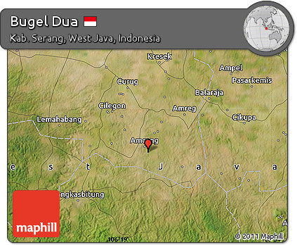 Satellite Map of Bugel Dua
