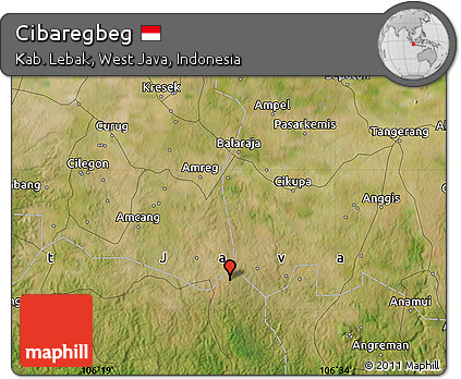 Satellite Map of Cibaregbeg