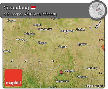 Satellite Map of Cikandang