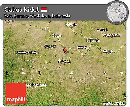 Satellite Map of Gabus Kidul