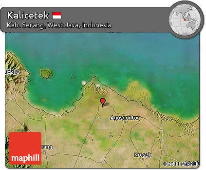 Satellite Map of Kalicetek