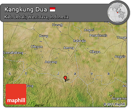 Satellite Map of Kangkung Dua