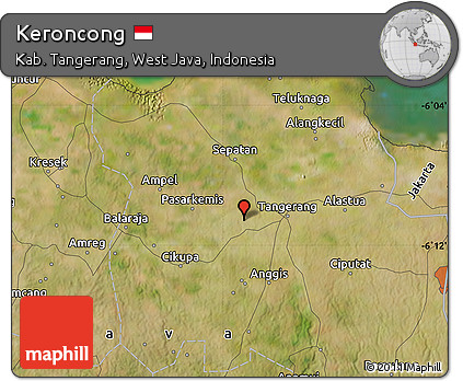 Satellite Map of Keroncong