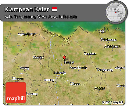 Satellite Map of Klampean Kaler