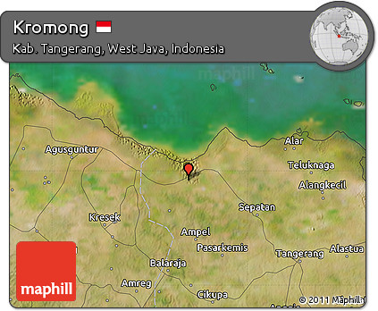 Satellite Map of Kromong