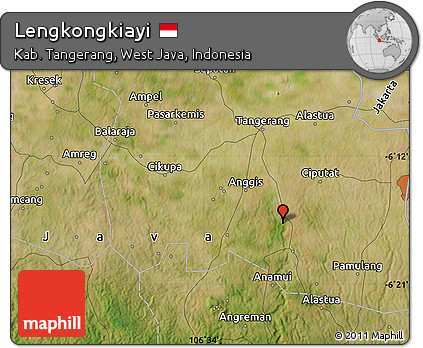Satellite Map of Lengkongkiayi