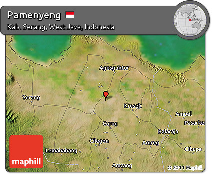 Satellite Map of Pamenyeng