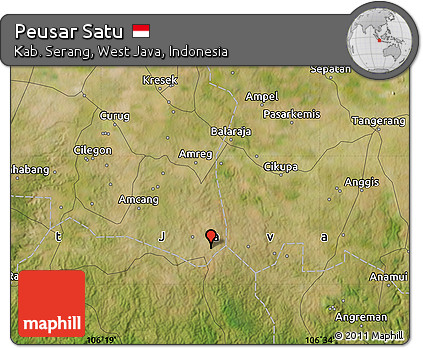 Satellite Map of Peusar Satu