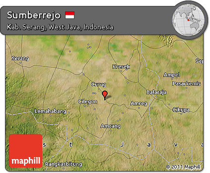 Satellite Map of Sumberrejo