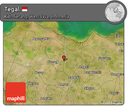 Satellite Map of Tegal