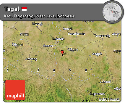 Satellite Map of Tegal