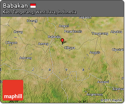 Satellite Map of Babakan