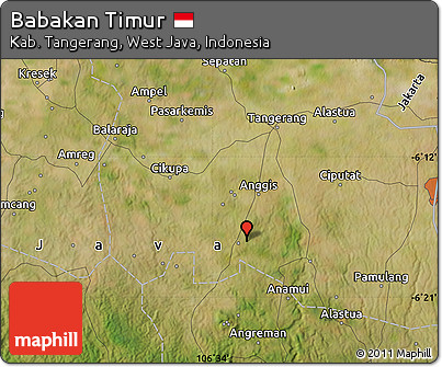 Satellite Map of Babakan Timur