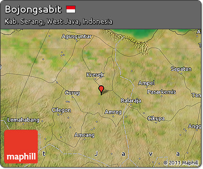 Satellite Map of Bojongsabit
