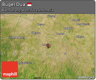 Satellite Map of Bugel Dua