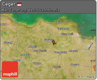 Satellite Map of Ceger