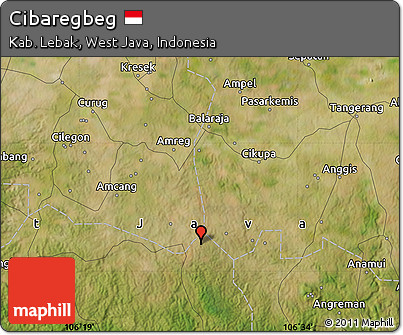 Satellite Map of Cibaregbeg