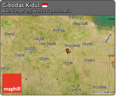 Satellite Map of Cibodas Kidul