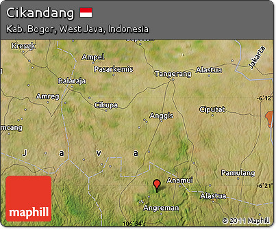 Satellite Map of Cikandang