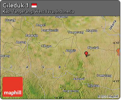 Satellite Map of Cileduk 1