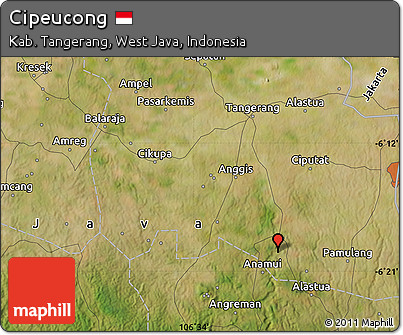 Satellite Map of Cipeucong