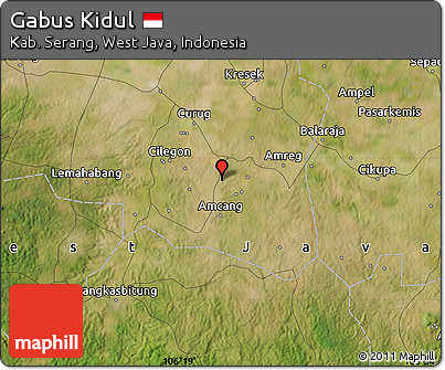 Satellite Map of Gabus Kidul