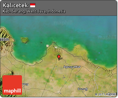 Satellite Map of Kalicetek
