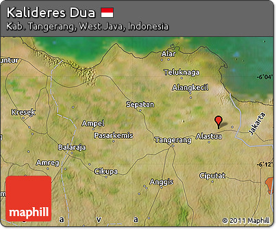 Satellite Map of Kalideres Dua