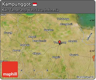 Satellite Map of Kampunggot