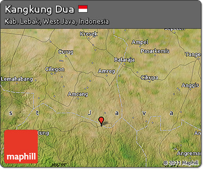 Satellite Map of Kangkung Dua