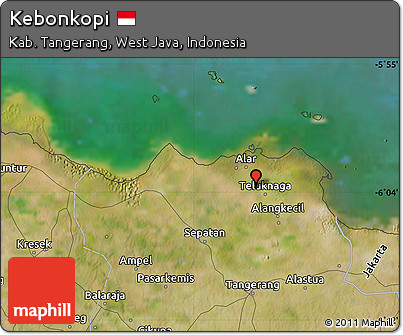 Satellite Map of Kebonkopi