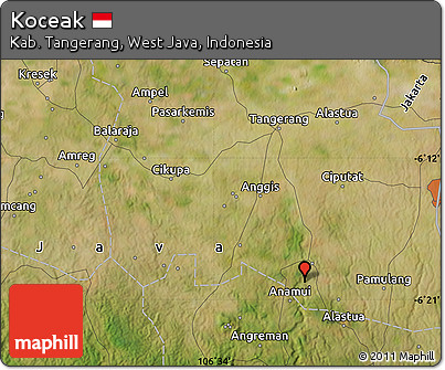 Satellite Map of Koceak