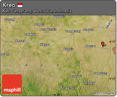 Satellite Map of Kreo