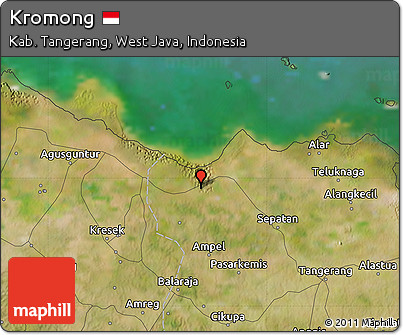 Satellite Map of Kromong