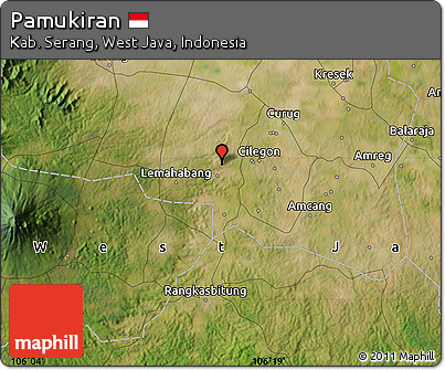 Satellite Map of Pamukiran