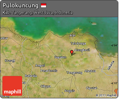Satellite Map of Pulokuncung